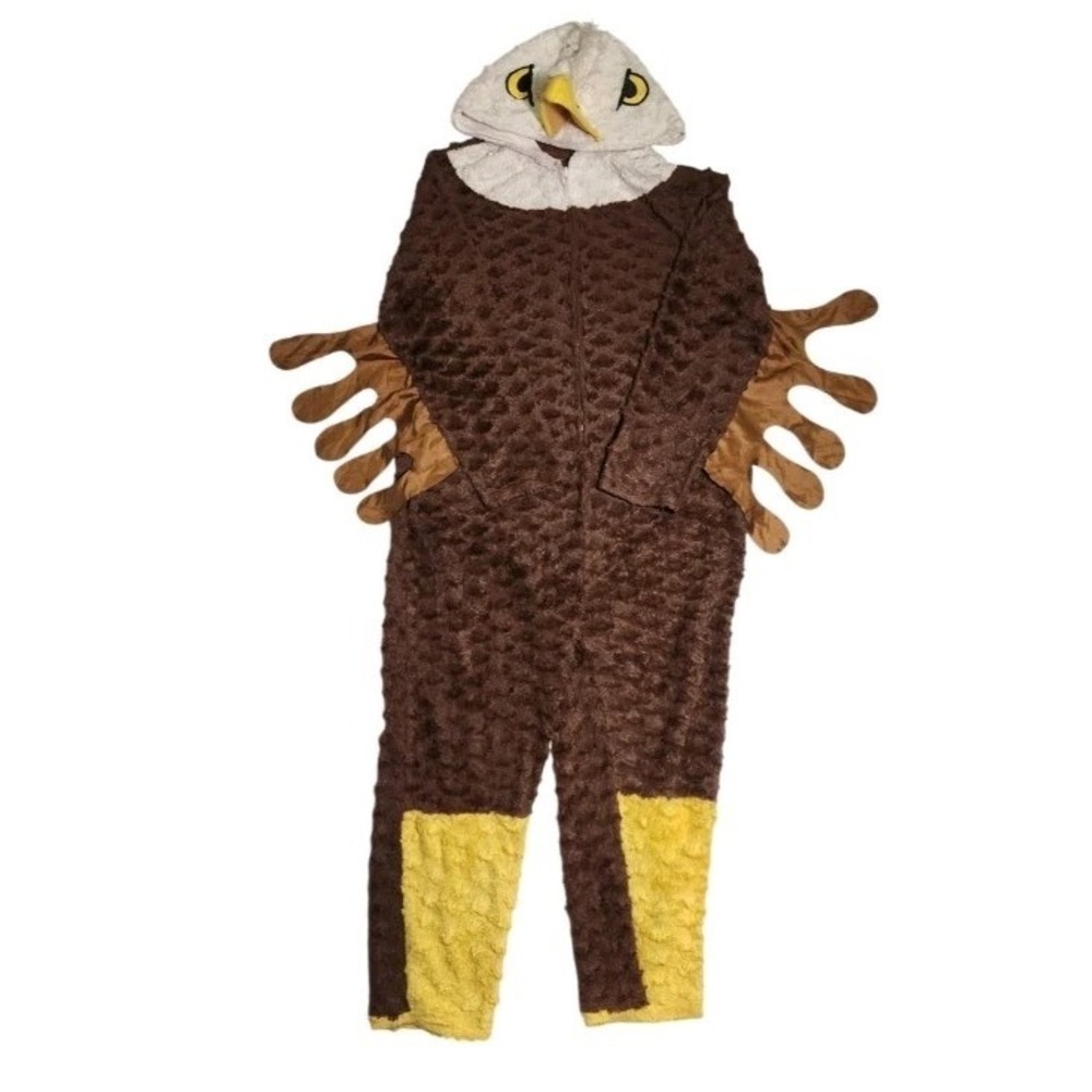 Unisex Size L Hooded American Eagle Full Zip 1 Pc Cosplay Costume BRIEFLY STATED